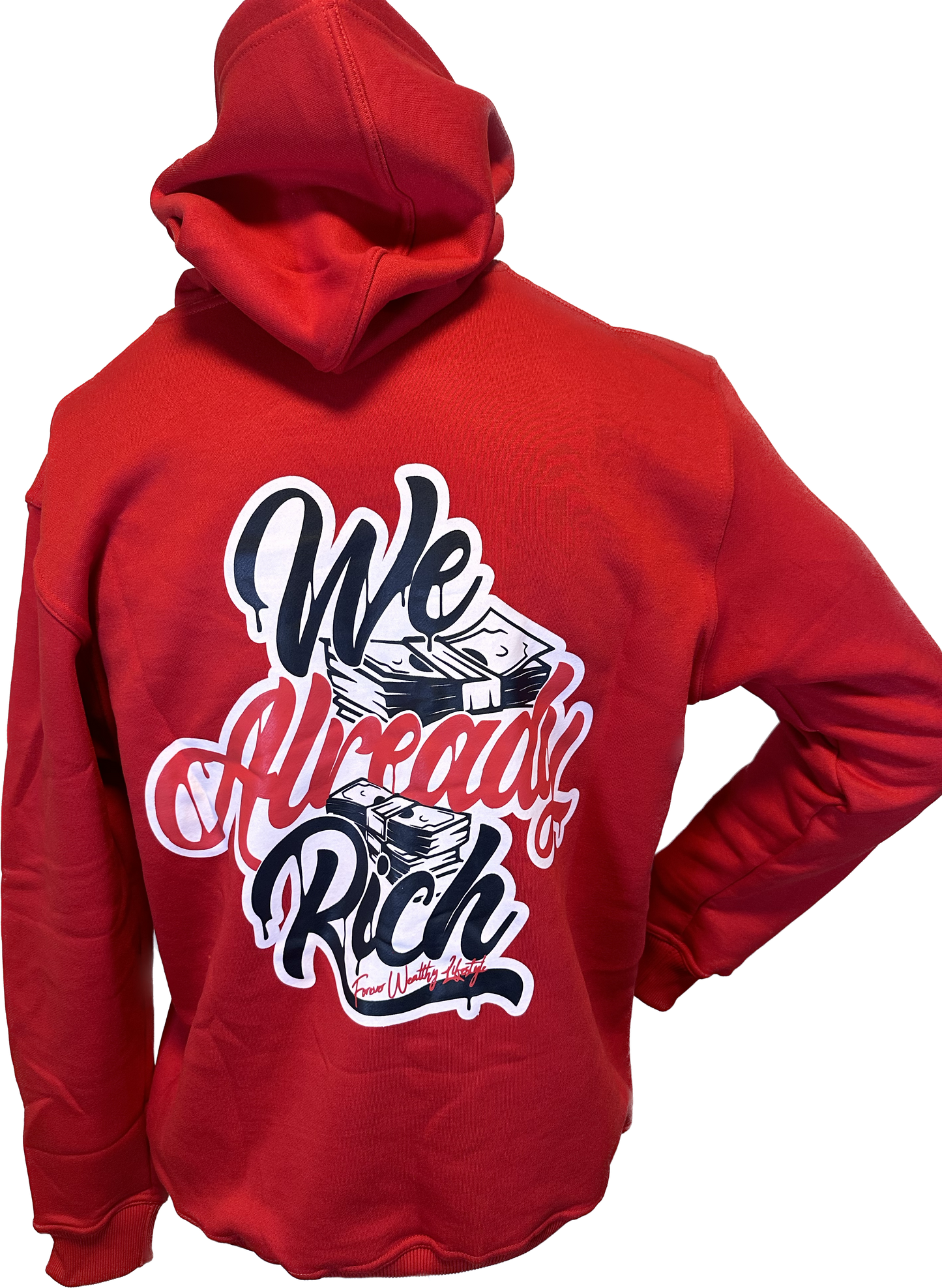 Red Forever Wealthy Hoodie