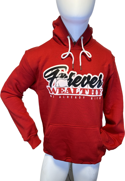 Red Forever Wealthy Hoodie