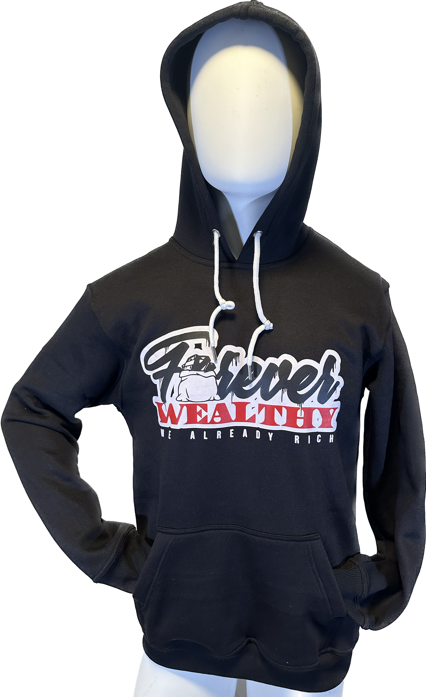 Black Forever Wealthy Hoodie