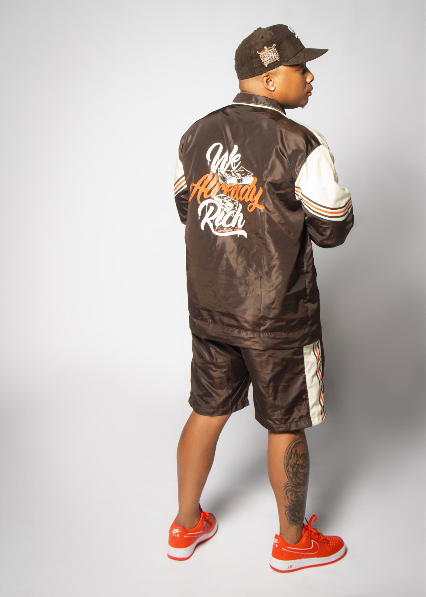 Orange/Brown Windbreaker